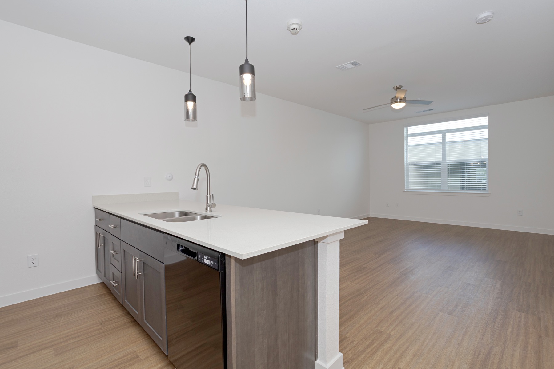 Pathways at Rosewood Courts kitchen and living area